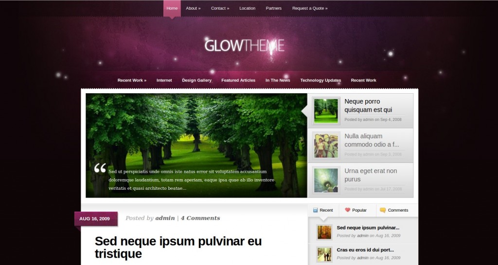 12-glow-theme-wordpress-blog